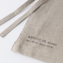 fog linen work フォグリネンワーク ミディエプロン