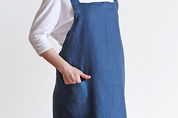 fog linen workリネンワーククロスエプロン