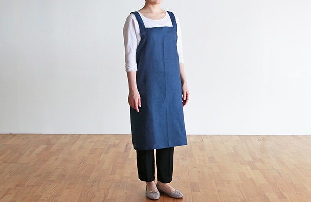 fog linen workリネンワーククロスエプロン