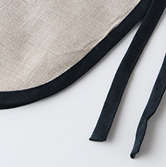 fog linen work　フォグリネンワーク　パイピングエプロン