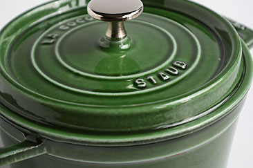 Staub ピコ・ココット ラウンド(バジルグリーン)