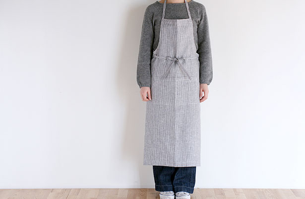 fog linen work　フルエプロン