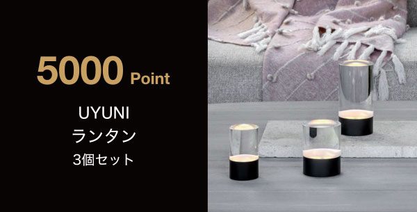 5,000 Point　UYUNI ランタン 3個セット